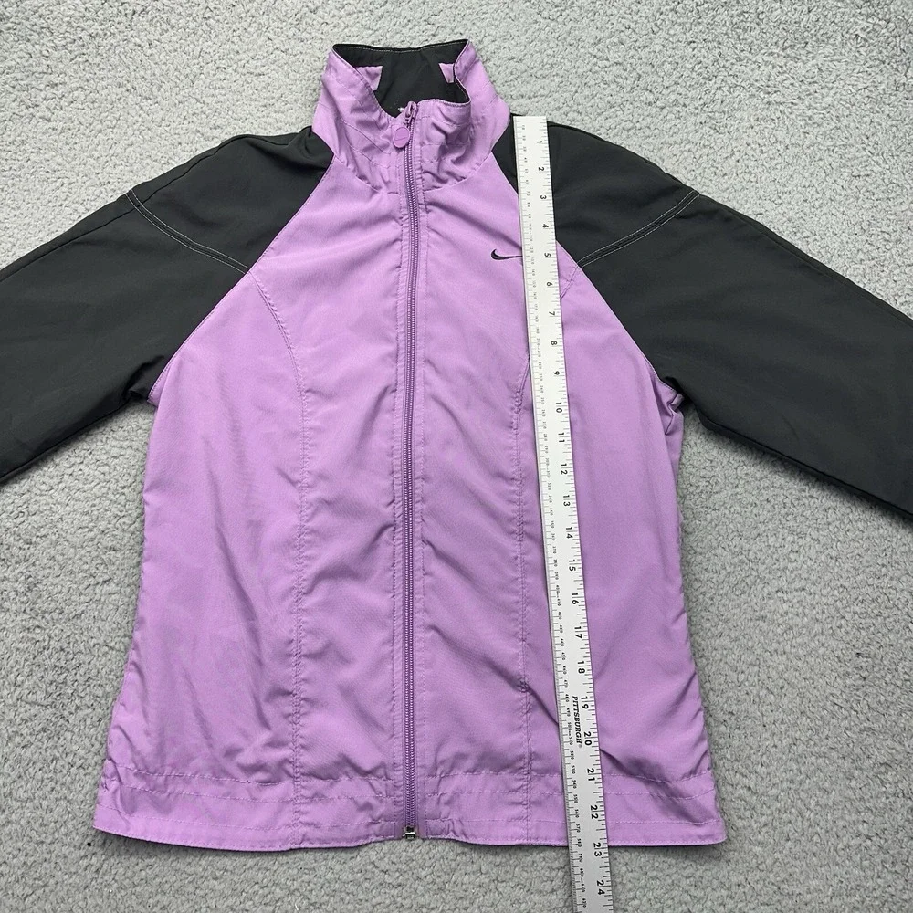NIKE Womens Small 4-6 F6USH 127203 Full-Zip Purple Polyester Athletic Jacket